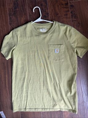 New Carhartt Short-Sleeve Pocket T-Shirt in Olive